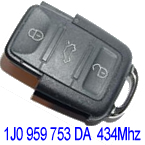 VW remote control 1J0 959 753 DA 