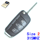 315Mhz A6L style Size 2 work with Mister Remote QN-H618