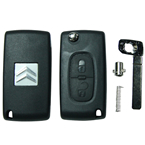 Citroen 2 Button Flip Key Shell