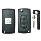 Citroen 3 Button Flip Key Shell