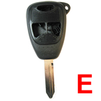 Type-E Chrysler remote key shell 