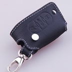 Citroen 3 button flip remote key leather bag