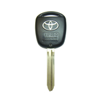 TOYOTA TOY43 2 button replacement remote control key shell Silver logo