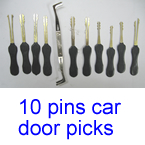 10 pin Scissors car door pick tools