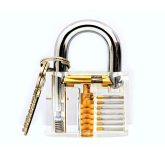 Transparent padlock locksmith practice lock lock locksmith supplies hardware civilian lock pad padlock